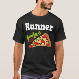 Läufer-(lustiges) Pizza-T-Shirt T-Shirt