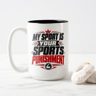 Läufer Mein Sport Ist Ihre Sportstrafe Bekleidung Zweifarbige Tasse