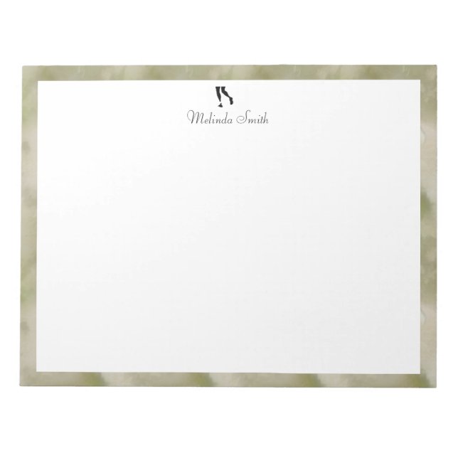 Läufer. Personalisierter Editor Notizblock (Vorderseite)