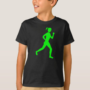 Läufer-(weiblich) - Grün T-Shirt