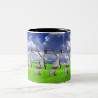 Läuferentenarmee Zweifarbige Tasse