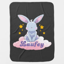 "Laufey Bunny on a Cloud with Stars - Niedliches D