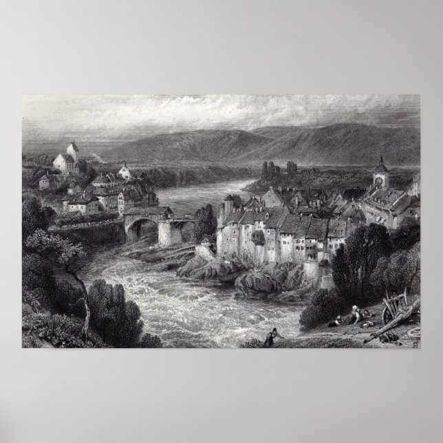 Lauffenberg, Gravur E.P. Brandard Poster (Vorne)