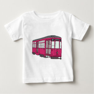Laufkatze-Oberleitungsbusstreetcar-Tram Trolleycar Baby T-shirt