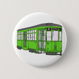 Laufkatze-Oberleitungsbusstreetcar-Tram Trolleycar Button