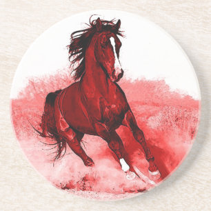 Laufpferd Getränkeuntersetzer