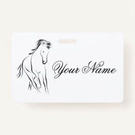 Laufpferd in schwarzer Farbe Ausweis