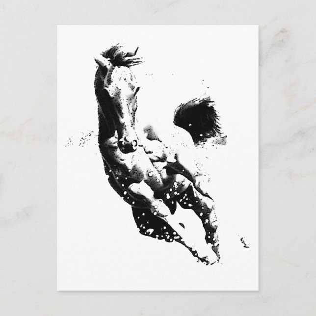 Laufpferd Postkarte (Vorderseite)