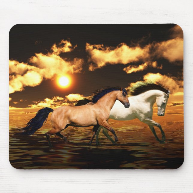 Laufpferde Mousepad (Vorne)