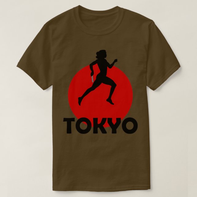 Laufrelais in Tokio, Japan T-Shirt (Design vorne)