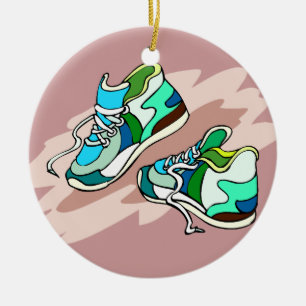 Laufschuhe Keramik Ornament