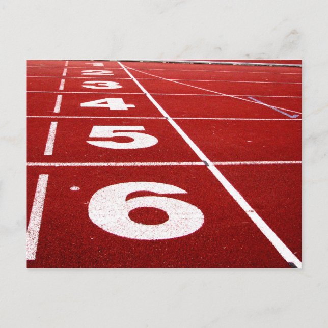 Laufspur-Postkarte Postkarte (Vorderseite)