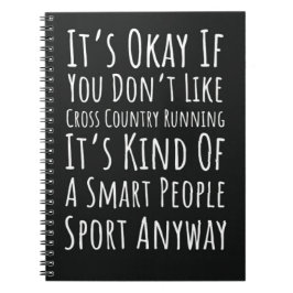 Laufspur und Feldläufer für Cross Country Notizblock