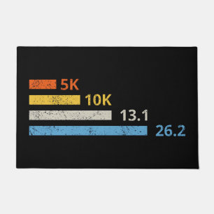 Laufstrecken I - 5K 10K 13,1 26,2 Marathonläufer Fußmatte