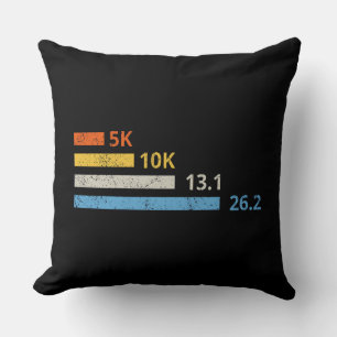 Laufstrecken I - 5K 10K 13,1 26,2 Marathonläufer Kissen