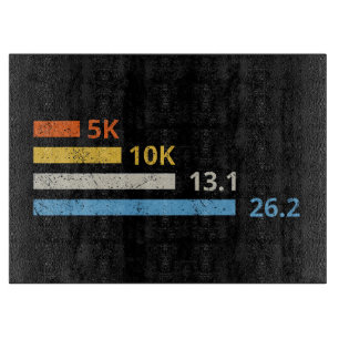 Laufstrecken I - 5K 10K 13,1 26,2 Marathonläufer Schneidebrett