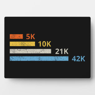 Laufstrecken II - 5K 10K 21K 42K Marathoner Fotoplatte