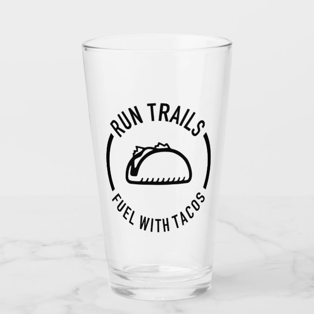 Laufstrecken mit Tacos Glas (Vorderseite)