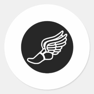 Laufsymbol Runder Aufkleber