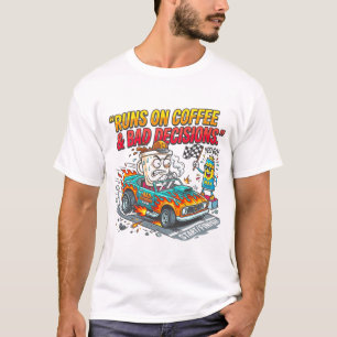 Läuft auf Coffee lustiger Spruch -pml Mode T-Shirt