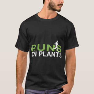 Läuft auf der Pflanze der Pflanze auf Veganem Läuf T-Shirt