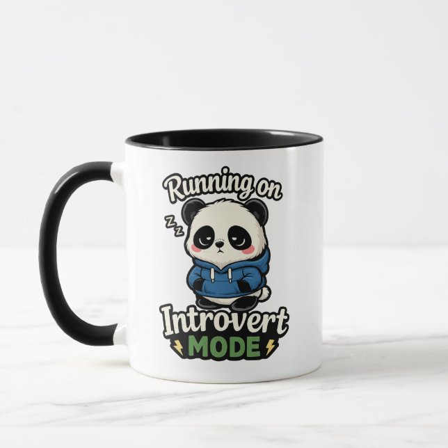 Läuft im Introvertierten-Modus Panda Tasse (Links)