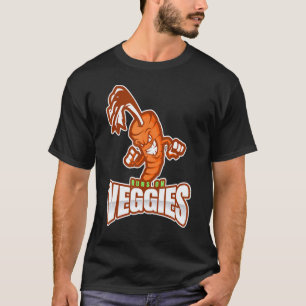 Läuft mit Gemüse Wütende Karotte für Vegetarier &v T-Shirt