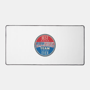 Laufteam Patriotisches Vintage-Abzeichen Design_1 Schreibtischunterlage