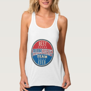 Laufteam Patriotisches Vintage-Abzeichen Design_1 Tank Top