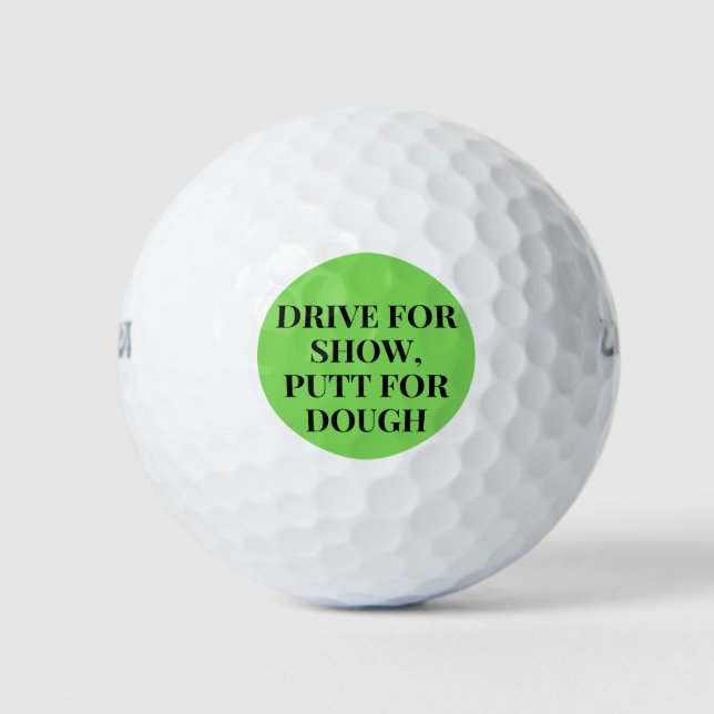 Laufwerk für Show, Putt für Teig Spaß Geschenk für Golfball (Vorderseite)