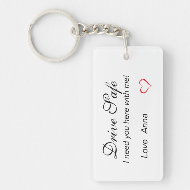 Laufwerksicherer Personalisiert Schlüsselanhänger (Vorderseite)