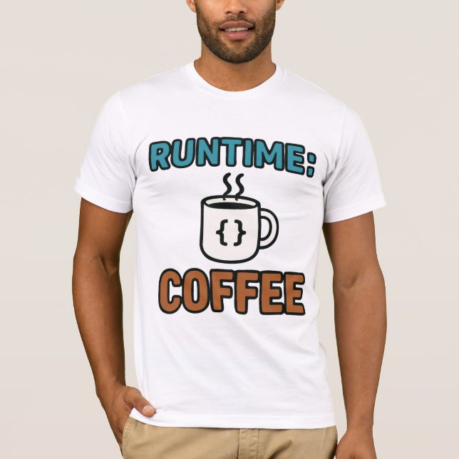 Laufzeitkaffee T-Shirt (Vorderseite)
