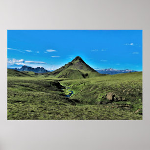 Laugavegur Landscape Poster