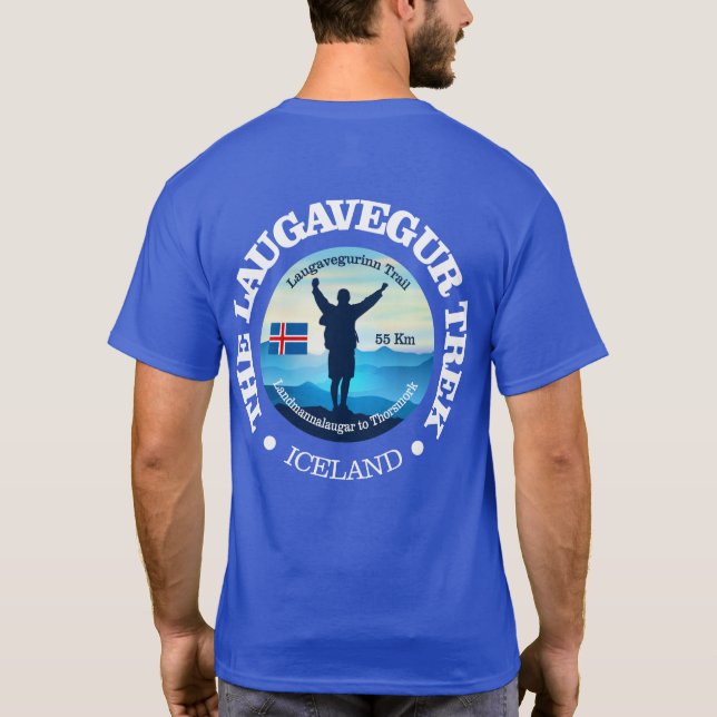 Laugavegur Trek (Wandern) T-Shirt (Rückseite)
