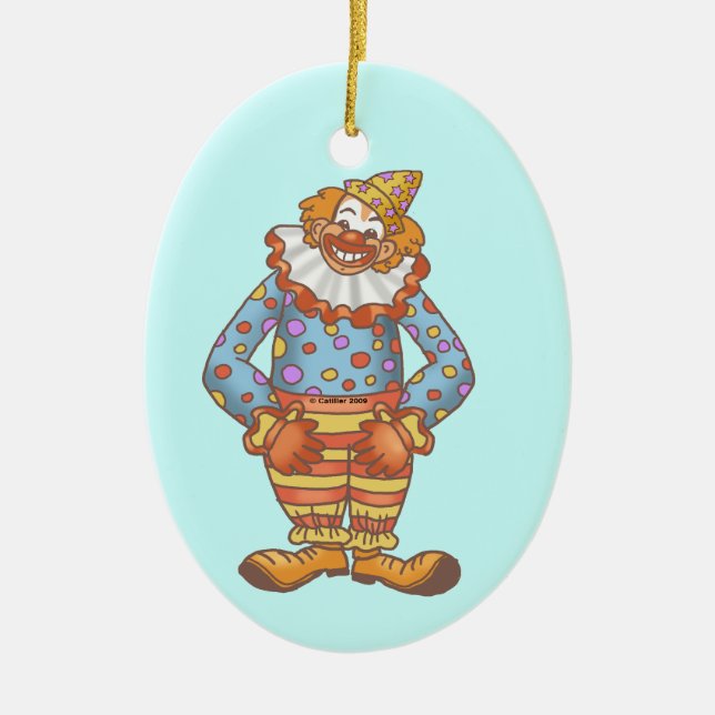 Laugh Clown Keramikornament (Vorne)