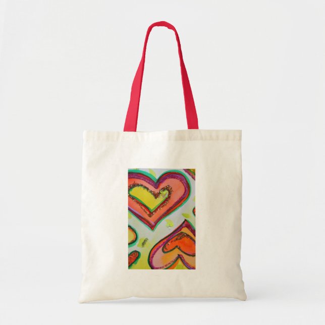 Laugh Hearts Bag Tragetasche (Vorne)