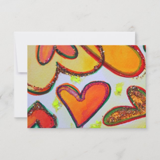 Laugh Hearts Garden Kleine Einladungen oder Einlad (Vorderseite)
