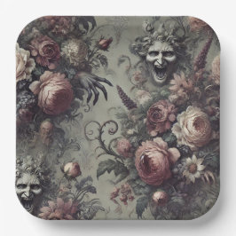 Laugh Lines - Gothic Floral Pappteller