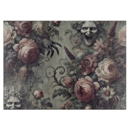 Laugh Lines - Gothic Floral Schneidebrett