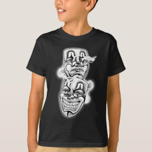 Laugh Now Cry Spater Chicano Tattoo Flash T-Shirt