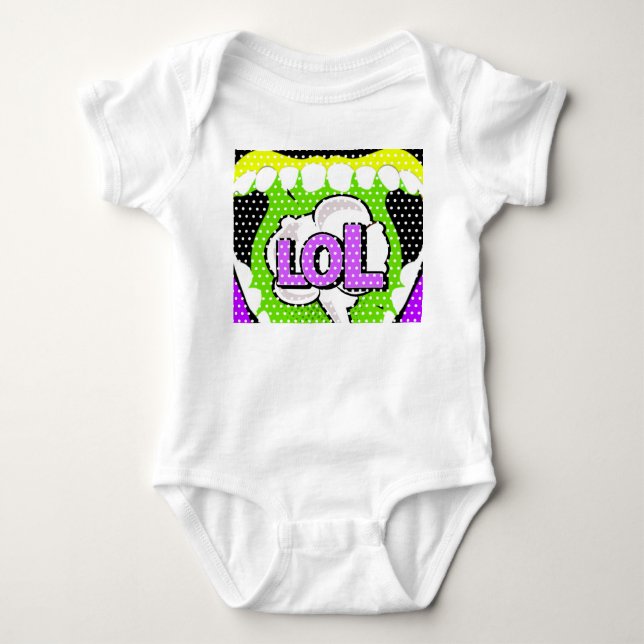 Laugh Out Loud Baby Strampler (Vorderseite)