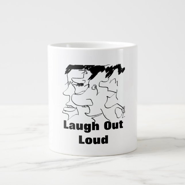 Laugh Out Loud Jumbo-Tasse (Vorderseite)
