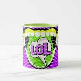 Laugh Out Loud Zweifarbige Tasse