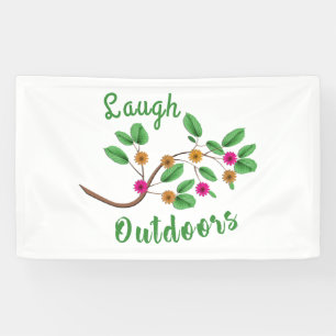 Laugh Outdoor Banner