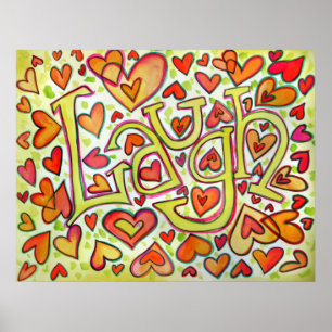 Laugh Print Poster