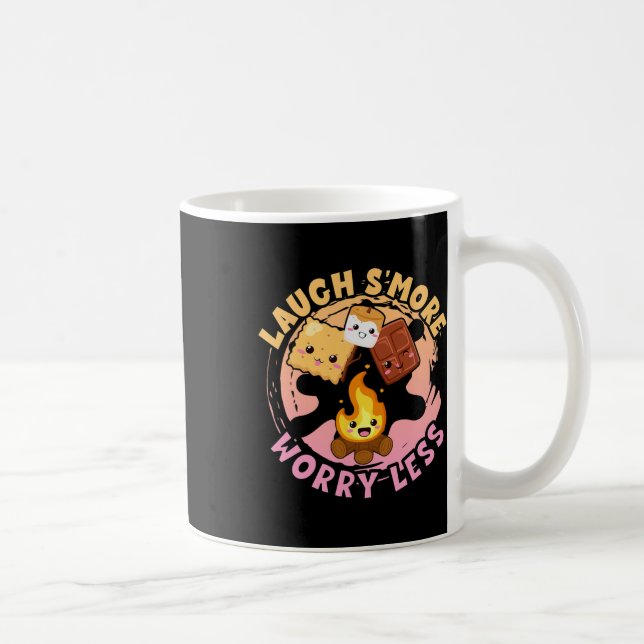 Laugh S'more Worry Less Weekend Clamping Children  Kaffeetasse (Rechts)