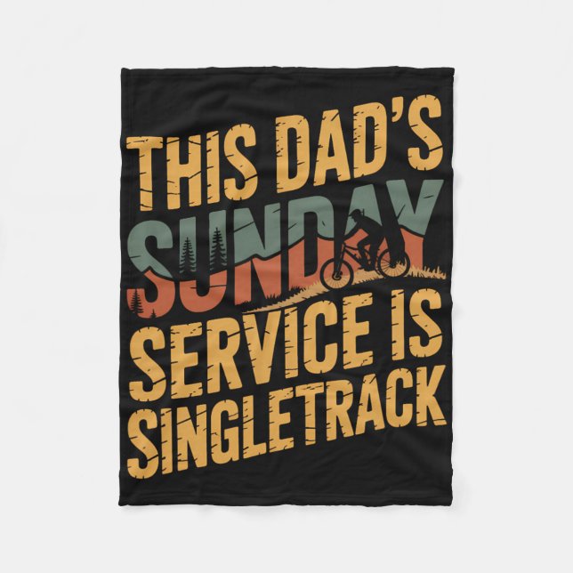 Laughing At Every Climb Mountain Biking Dad  Fleecedecke (Vorderseite)