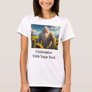 Laughing Bigfoot Sonnenblumen T-Shirt
