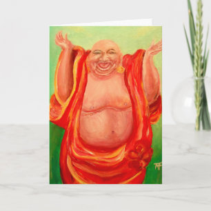 Laughing Buddha Greeting Card Karte
