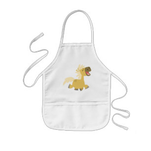 Laughing Cartoon Pony Kochen Schürze